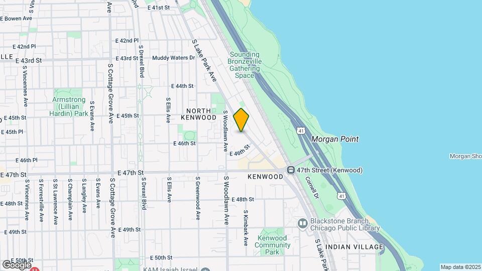 4550 S Lake Park Ave Map and Location Details