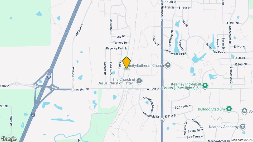 1715 Regency Dr Map and Location Details
