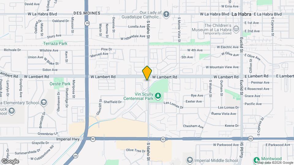 1300 W Lambert Rd Mapa y Detalles de la Ubicación