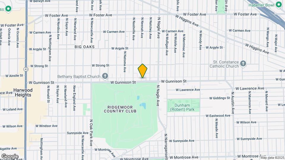 6438 W Gunnison St Map and Location Details