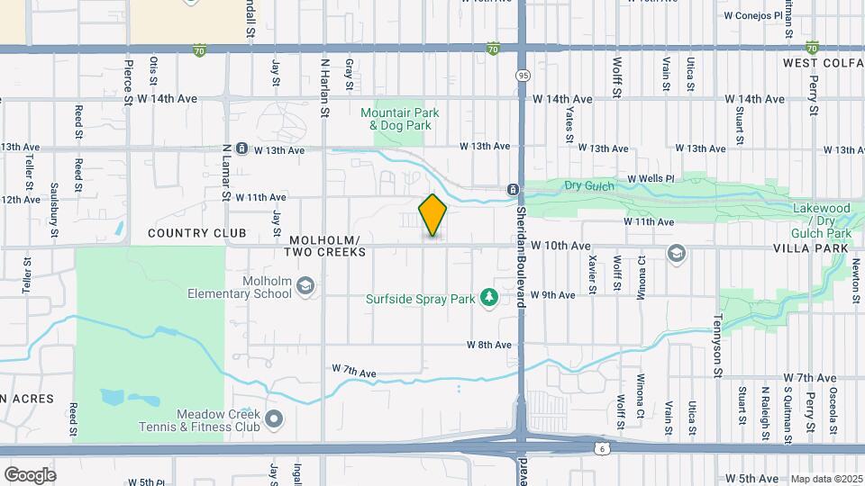 5559 W 10th Ave Map and Location Details