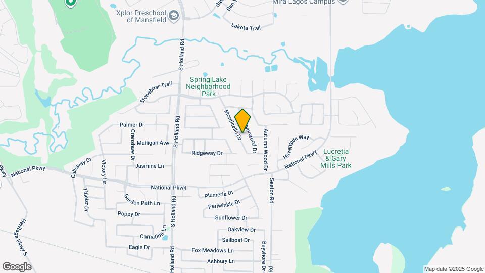 121 Monticello Dr Map and Location Details
