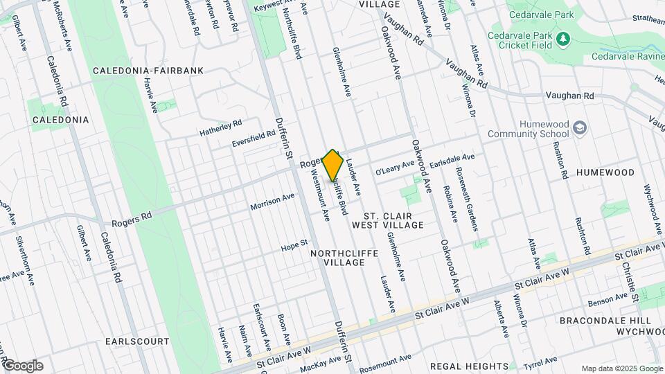 352 Northcliffe Blvd Map and Location Details