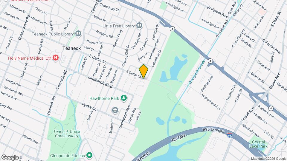 Teaneck Senior Citizens Mapa y Detalles de la Ubicación