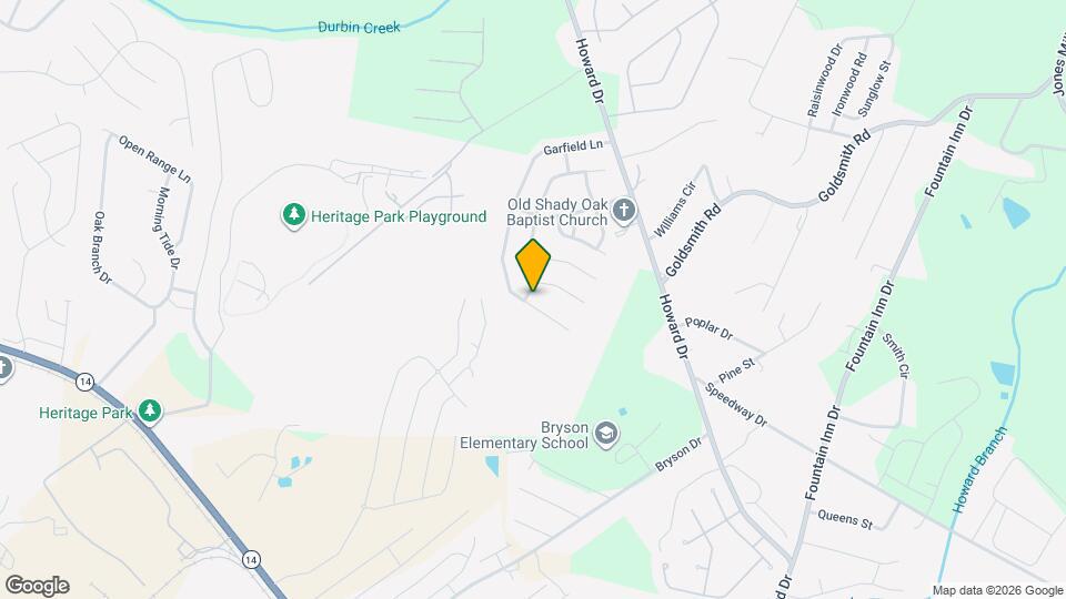 301 Garfield Ln Map and Location Details