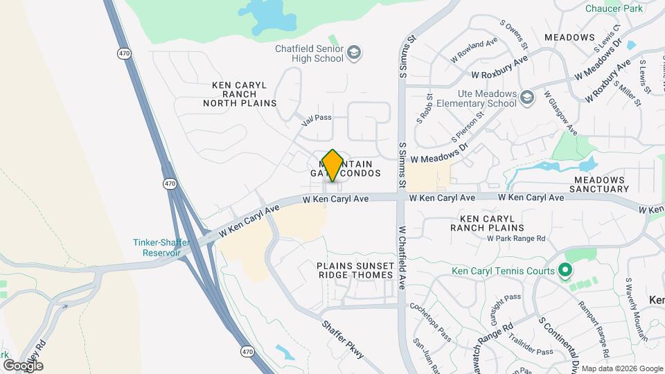 7498 S Alkire St, Unit 203 Map and Location Details