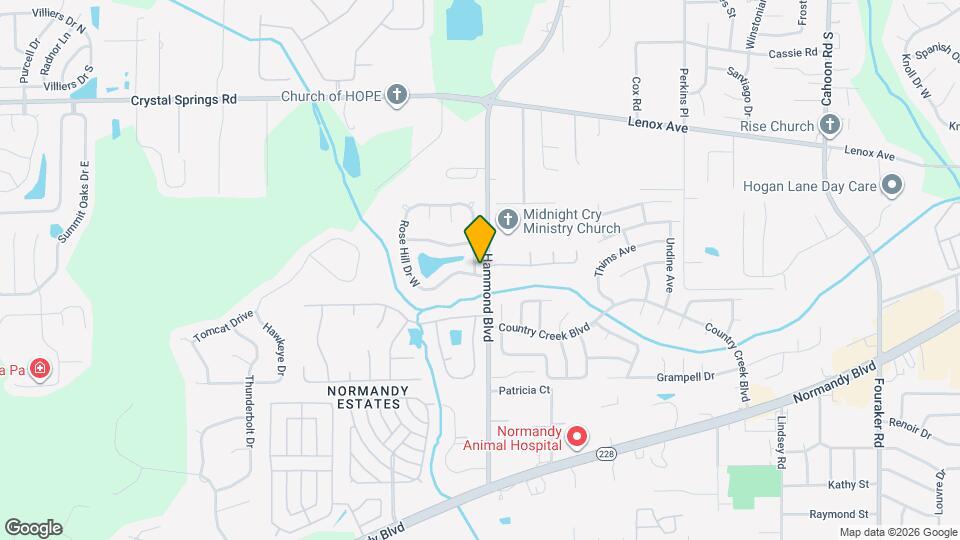 1487 Rose Hill Dr E Mapa y Detalles de la Ubicación