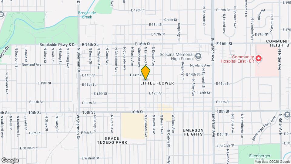 1304 N Linwood Ave Map and Location Details