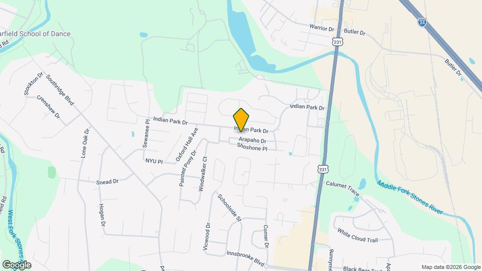 402 Arapaho Dr Map and Location Details