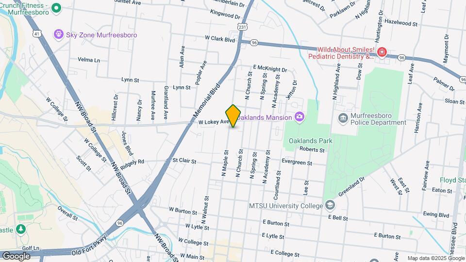 830 N Maple St Map and Location Details