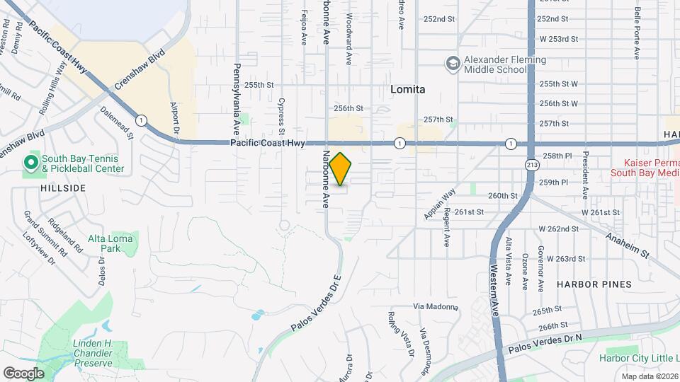 25930 Narbonne Ave Map and Location Details