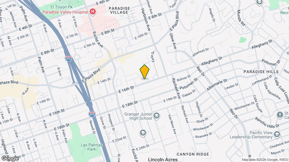 2807 E 16th St Map and Location Details