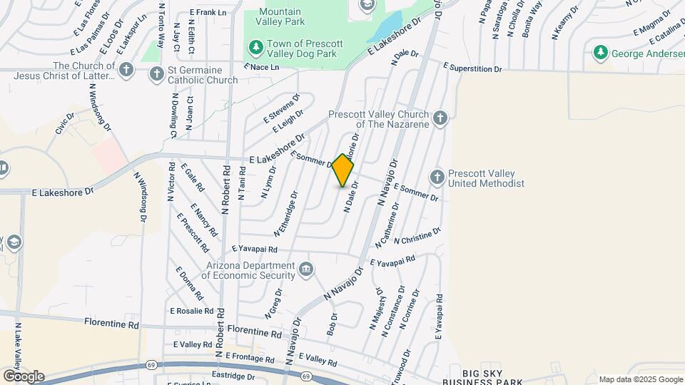 3547 N Valorie Dr Mapa y Detalles de la Ubicación