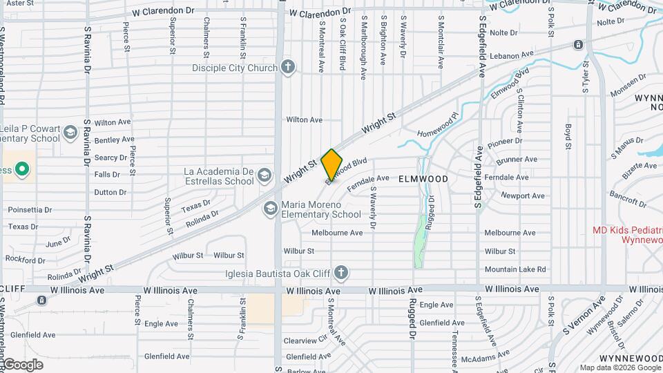 2102 Elmwood Blvd Map and Location Details