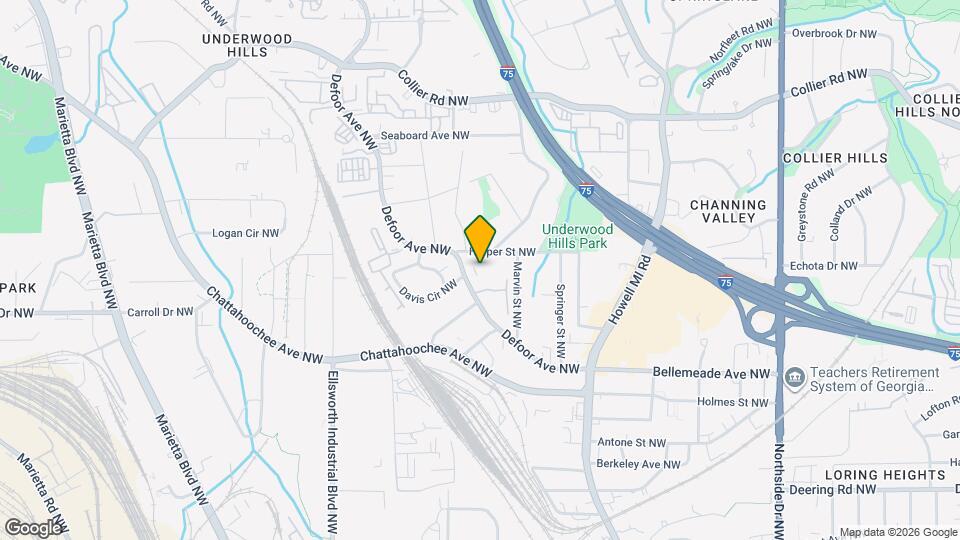 1771 Defoor Ave NW Map and Location Details