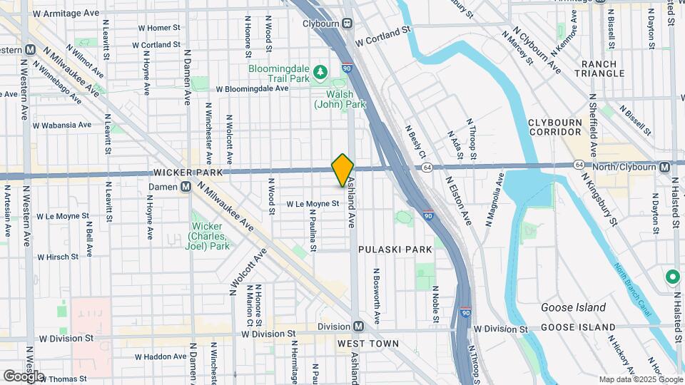 1613 W Pierce Ave Map and Location Details