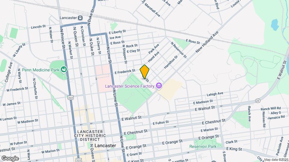 554 N Plum St Map and Location Details