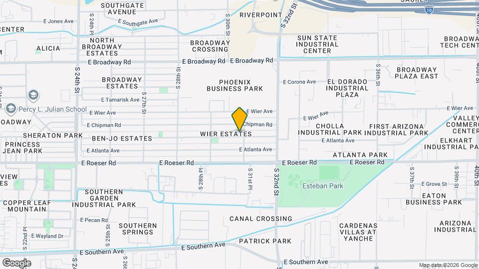 2956 E Mobile Ln Map and Location Details