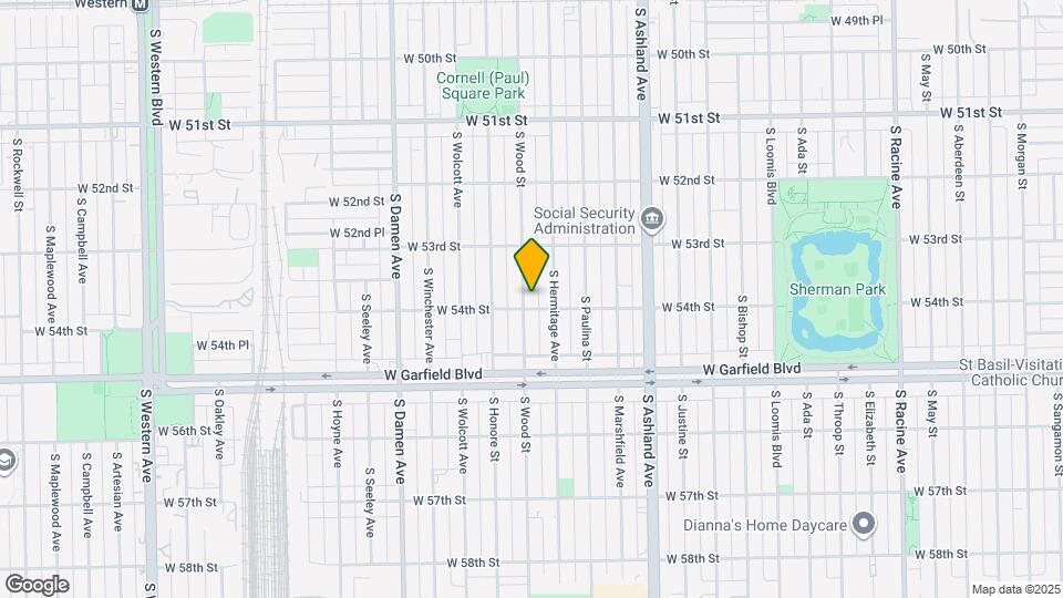 5355 S Wood St Map and Location Details