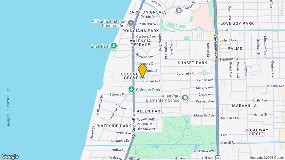 1449 Braman Ave Map and Location Details