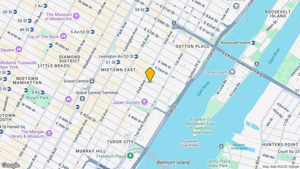 319 E 50th St Mapa y Detalles de la Ubicación