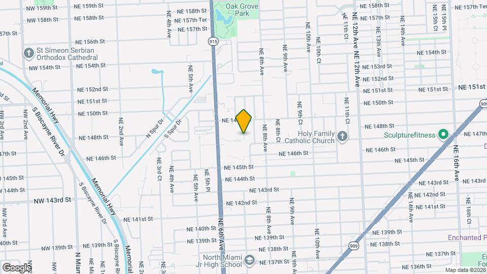 14710 NE 7th Ave Map and Location Details