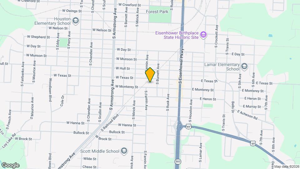 423 W Monterey St Map and Location Details