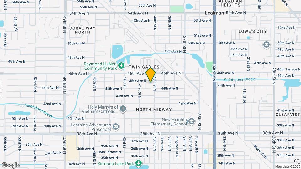 4480 40th St N Map and Location Details
