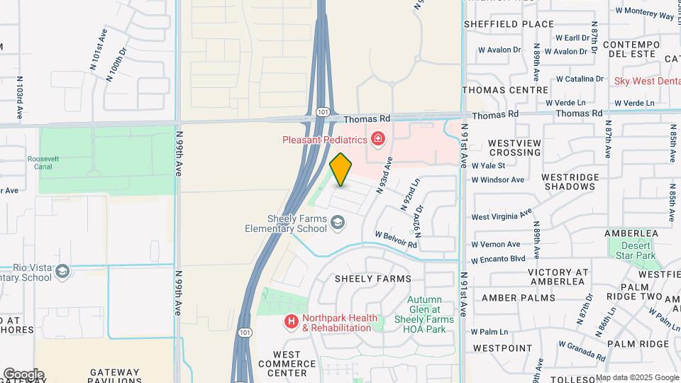 9445 W Jamestown Rd Map and Location Details