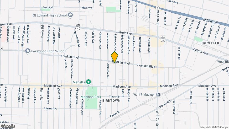 1554 Lakewood Ave Map and Location Details
