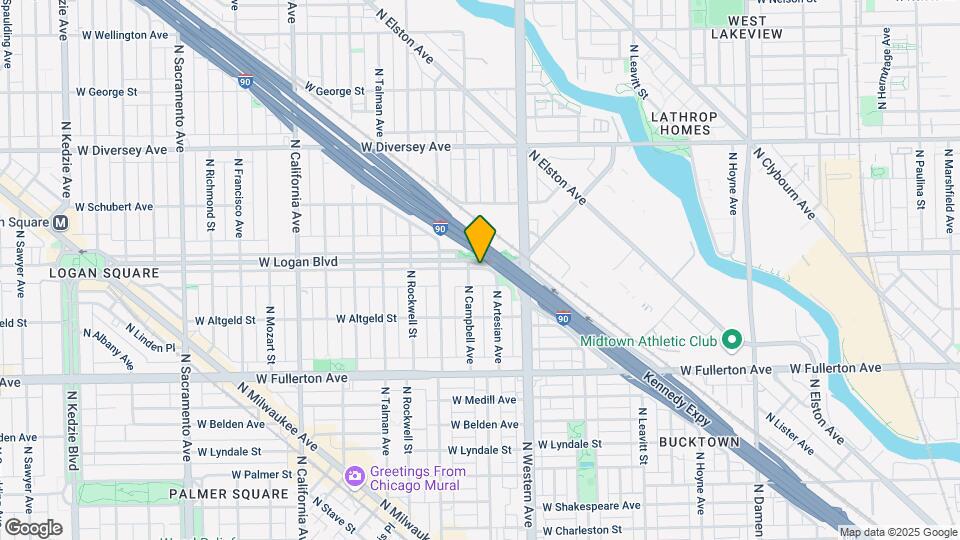 2457 W Logan Blvd, Unit 2455-1 Map and Location Details