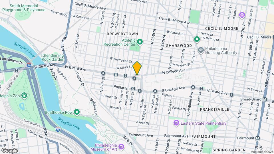 2531 W Girard Ave Map and Location Details