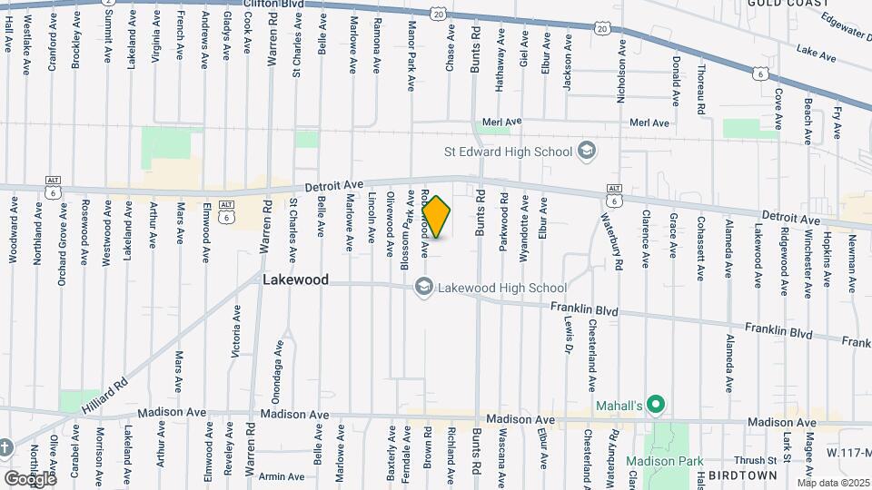 1481 Robinwood Ave Map and Location Details