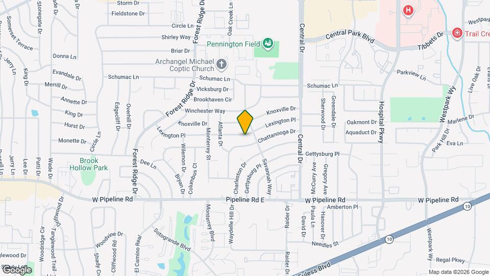 1816 Lexington Pl Map and Location Details