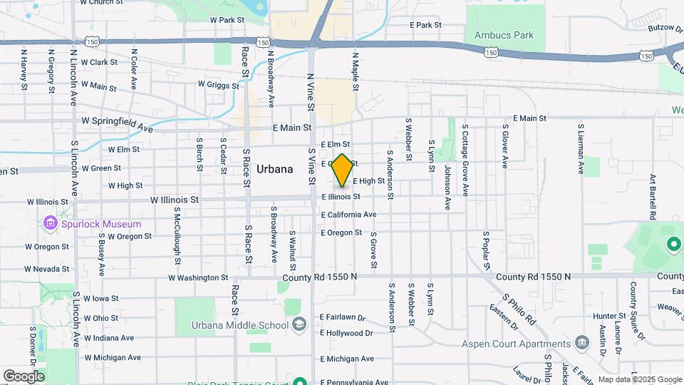 404 E Illinois St Map and Location Details