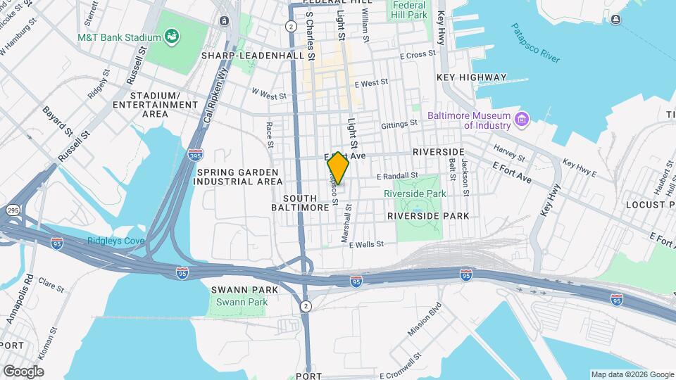 1617 Patapsco St Map and Location Details