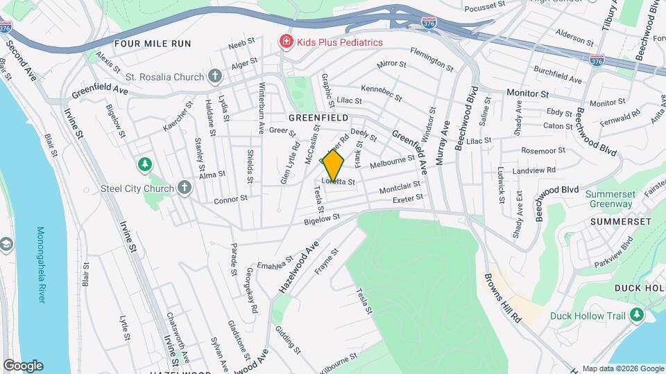 620 Loretta St Map and Location Details