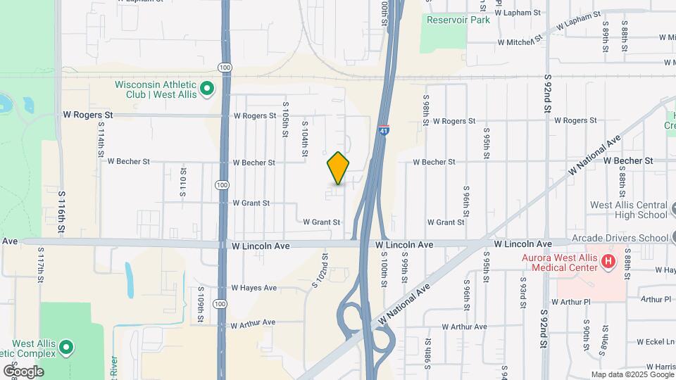 2155 S 102nd St Map and Location Details