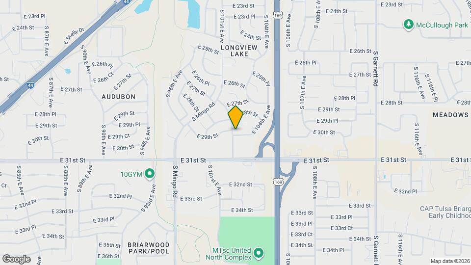 2909 S 101st E Ave Map and Location Details