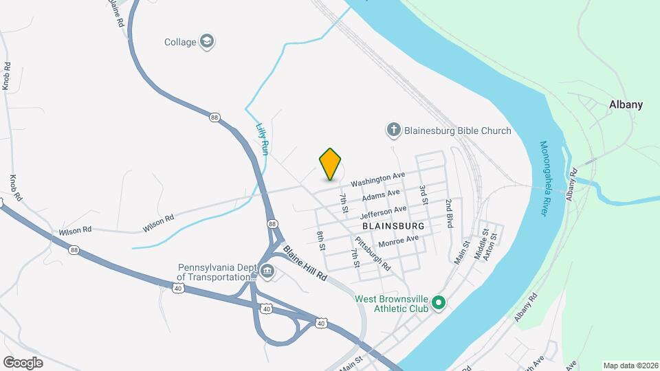 704 Washington Ave, Unit C Map and Location Details