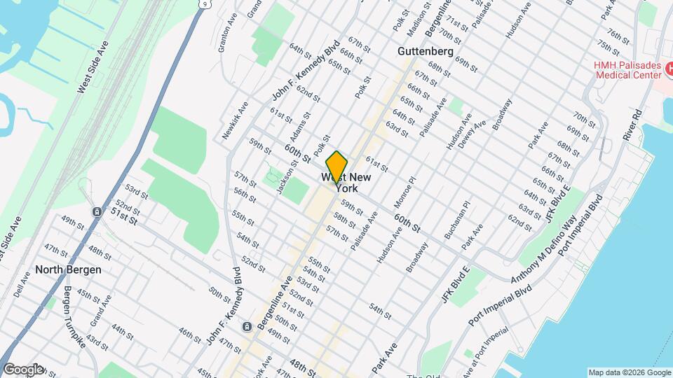 5901 Bergenline Ave Map and Location Details