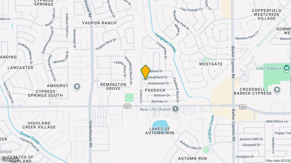 18726 Andalusian Dr Map and Location Details