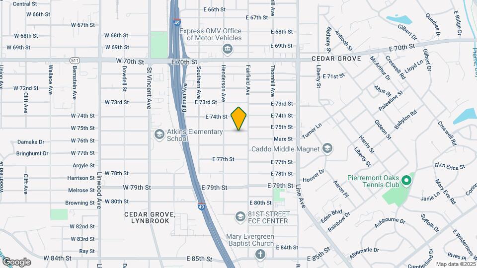 353 E 75th St Map and Location Details