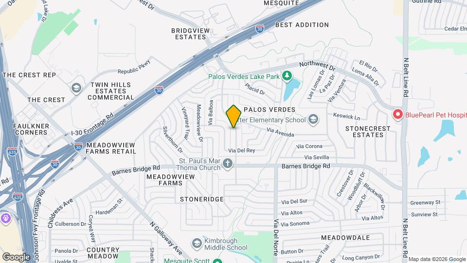 4529 Palos Verdes Dr Map and Location Details