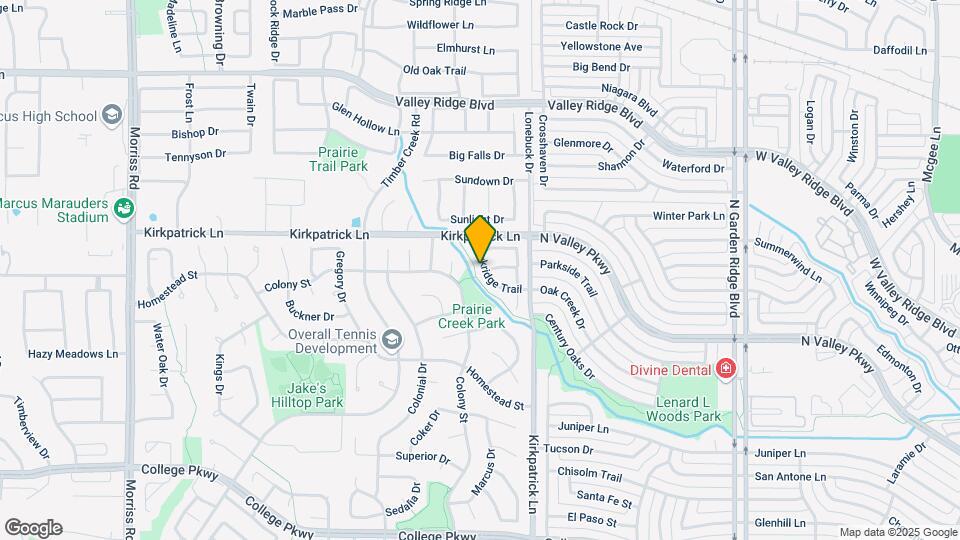5409 Barkridge Trail Map and Location Details