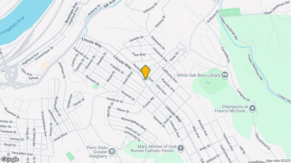 1145 Lincoln Way Map and Location Details