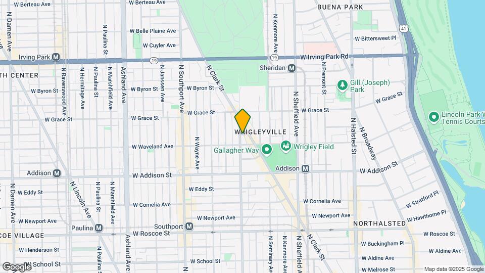 3717 N Racine Ave, Unit 2 Map and Location Details