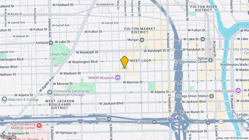 1104 W Madison St Map and Location Details