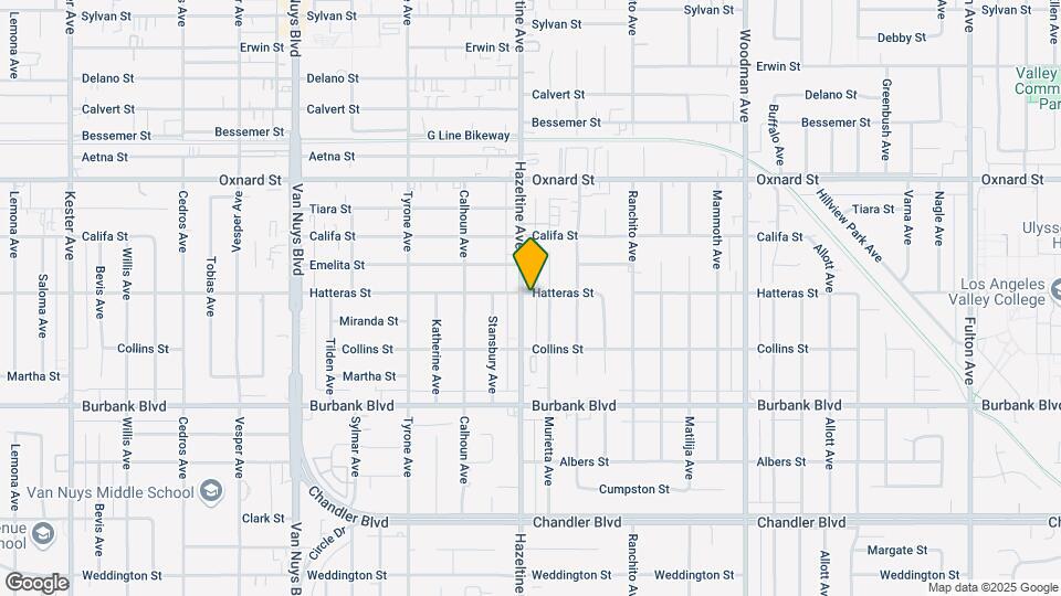 5760 Hazeltine Ave Map and Location Details