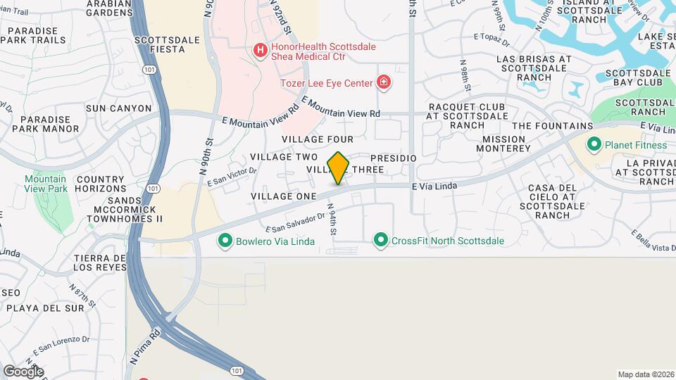 1304-9708 E Via Linda Via Map and Location Details